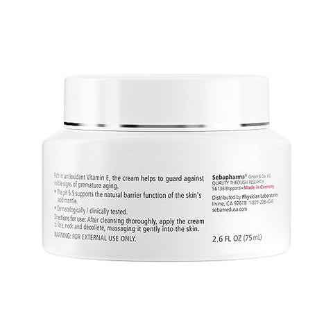 SEBAMED - Creme Facial Hidratante Sebamed Recomendado por Dermatologistas para Pele Sensível com Vitamina E 75ml (2 Unidades)