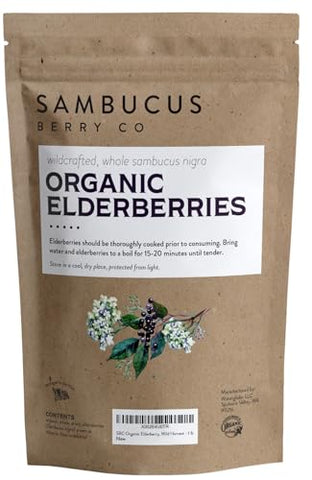 Organic Elderberries 454g – Benefícios para a saúde e bem-estar - Waterglider International