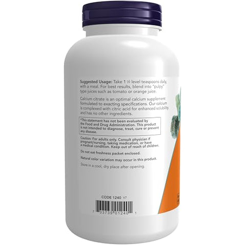 NOW Foods - NOW Citrato de Cálcio, 240 ml (Pacote com 3) – Marca NOW, Alta Visibilidade