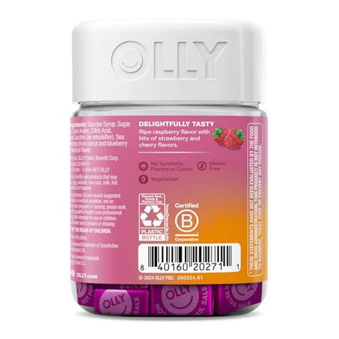 Focused Thinker Brainy Chews – Ômega-3 ALA, Vitaminas B6 – 60 gomas - OLLY