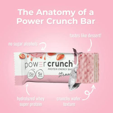 Power Crunch Barras de Proteína Whey, Pack de Amostras com 10 Sabores – 10 Barras de 40g (Veher)