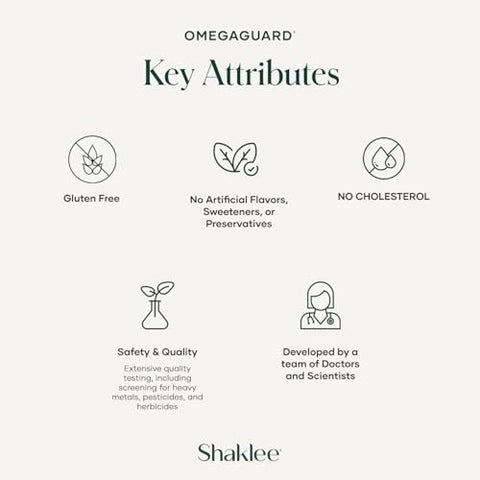 OmegaGuard – Ômega-3 Puro e Limpo para Coração, Olhos e Cérebro – 60 cápsulas de 1000 mg - Shaklee