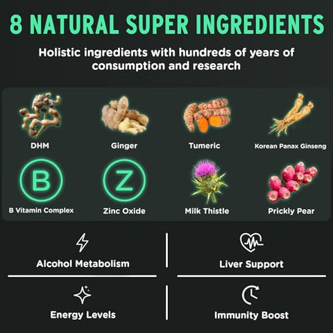 SuperBonsai - Cápsulas Super Recovery para Pós-Celebração e Alívio Matinal – Suporte Holístico Natural – 3 Cápsulas Antes de Beber e uma Porção Opcional Depois (14 Porções)