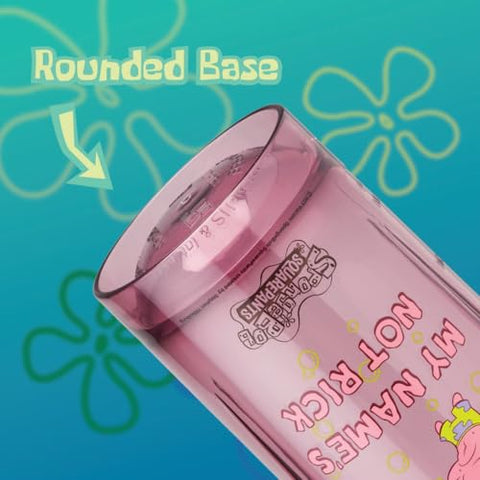 Spongebob Shaker Bottle Pro Series – Garrafa Shakeira Perfeita para Shakes de Proteína e Pré-Treino, 28 ml, Vermelha, Meu Nome Não é Rick - BlenderBottle