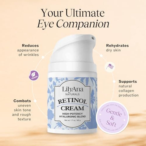 Creme Retinol – Hidratante Anti-Envelhecimento para o Rosto | 50g - LilyAna Naturals