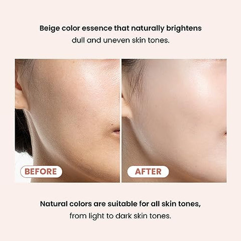 Essência TIRTIR Mask Fit Tone Up | Hidratante com Cor, Base 3 em 1, Efeito Pele de Vidro, Hidratação Profunda, Longa Duração, Cobertura Natural, Leve, Look Sem Maquiagem, 30ml