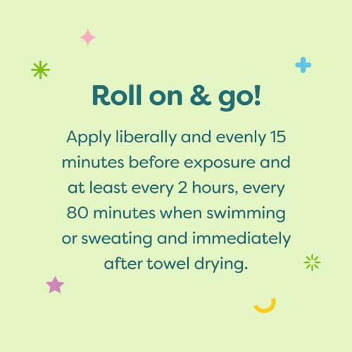 Protetor Solar Infantil Babyganics SPF 50 Roller Ball, Totalmente Tropical | Proteção UVA UVB | Octinoxate | 50g