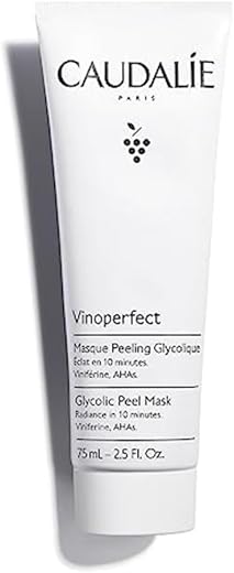 Caudalie Vinoperfect Máscara Peel Glycolic e AHAs, Radiância em 10 minutos, 75 ml