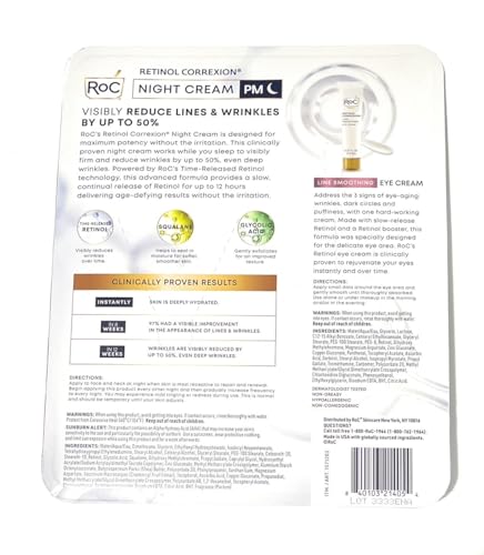 Creme Noturno Retinol Correxion, 42 ml (Pacote com 2) – Cuidados com a Pele - RoC