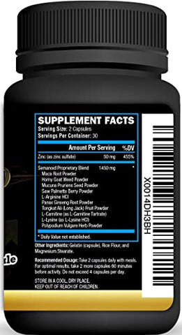 Male FX Labs - Semanoid (60 Caps) Fórmula Máxima de Fertilidade e Aumento de Volume – Ingredientes Avançados para Fertilidade e Mistura de Vitaminas Masculinas, Suprimento de 1 Mês