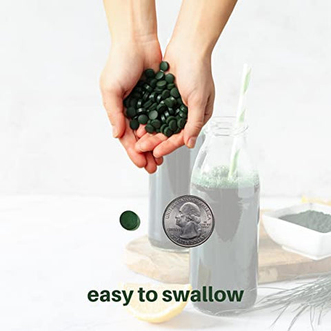 Probase Nutrition - Suplemento Orgânico de Spirulina, 3000MG Por Porção, Aprox. 720 Comprimidos (4 Meses de Fornecimento), Rico em Prebióticos