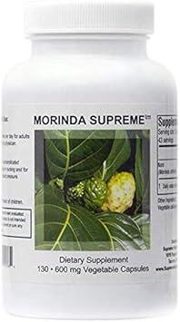 Supreme Nutrition Products - Supreme Nutrition Morinda Supreme – 130 Cápsulas Inteiras de Noni, Fruta, 130g