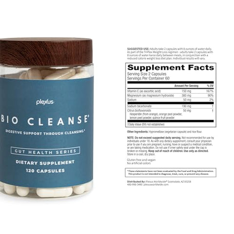 Bio Cleanse® 120 ct. – Limpeza Corporal Natural | Detox | Saúde Digestiva - Plexus
