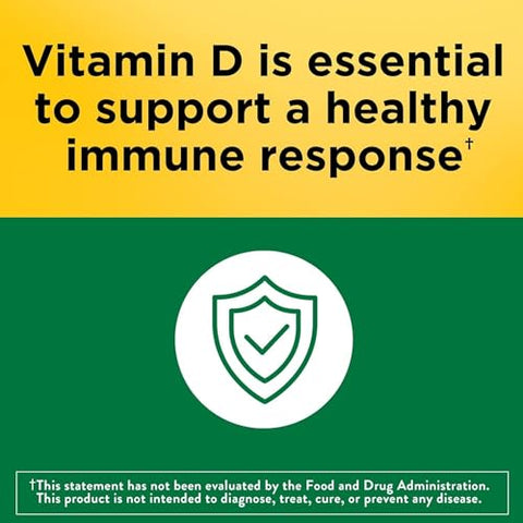 Generic - Nature Made Vitamina D3 1000 UI (25 mcg), Suporte para a Saúde Imunológica, Óssea, Dental e Muscular, Suprimento de 300 Dias (300 Unidades), Kit com Estojo Compacto para Viagem de Comprimidos