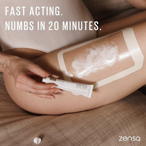 Zensa - Numbing Cream Extra Forte 5% Lidocaína para Tatuagem Indolor, Microagulhamento, Piercing, Microblading, Laser