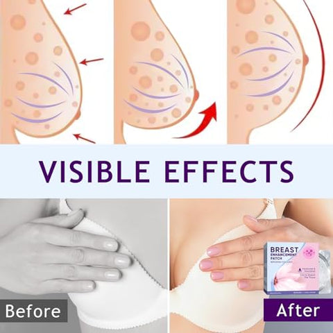 Tetyana naturals - Patch de Aumento de Seios, Levantador Upright para Aumento de Seios, Máscara de Aumento de Seios, Firmador de Seios