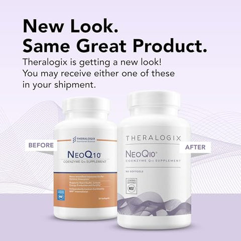 NeoQ10 – Suplemento de Coenzima Q10 para Saúde Cardíaca – 60 cápsulas - Theralogix