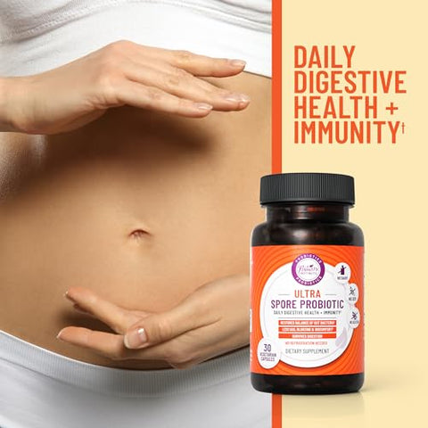 Natures Instincts - Ultra Spore Probiótico com Cepas Vivas | Probiótico Diário à Base de Solo para Suporte Digestivo | Marca Ultra Spore