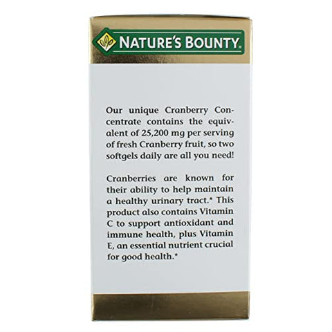 Nature's Bounty - Nature’s Bounty Cranberry Suplemento Alimentar 60 Cápsulas Gelatinosas (Embalagem com 12) – Marca Nature’s Bounty