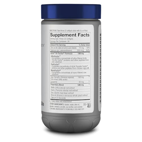 Transfer Factor MalePro – Suporte Saudável à Próstata com Saw Palmetto, Licopeno, Selênio e Kudzu – Suplemento que Fortalece o Sistema Imunológico e a Saúde do Trato Urinário – Marca 4Life - 4Life