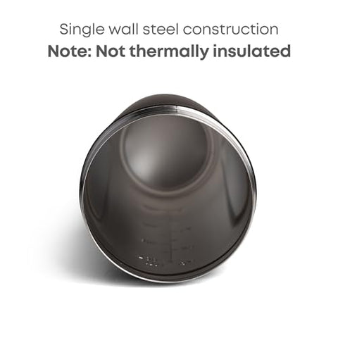 Rockband Reforce Garrafa de Shake de Proteína em Aço Inoxidável 700 ml | 23.5 oz – Tampa Rosqueável à Prova de Vazamentos – Livre de BPA – Não Isolada – Unissex – Logotipo Metallica, Scary Guy - Smartshake