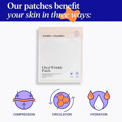 Patches de Silicone Reutilizáveis Wrinkles Schminkles para Rugas no Peito – Suaviza e Hidrata a Pele do Decote – 100% Eficaz
