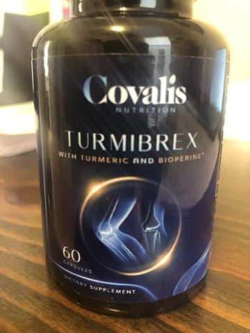 Covalis Nutrition - Turmibrex Orgânico – Suplemento de Cúrcuma Curcumina | 95% Curcuminoides com BioPerine | Suporte para Articulações