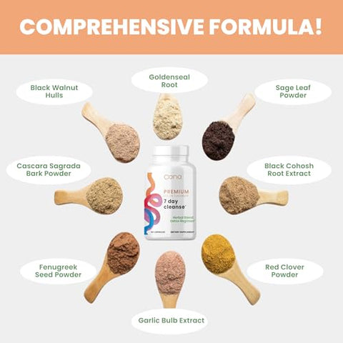 Oona Health - Premium 7 Day Cleanse: Detox Avançado com Mistura Herbal Exclusiva – 7 Dias de Limpeza Intensa