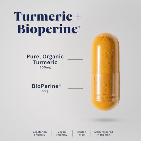 Covalis Nutrition - Turmibrex Orgânico – Suplemento de Cúrcuma Curcumina | 95% Curcuminoides com BioPerine | Suporte para Articulações