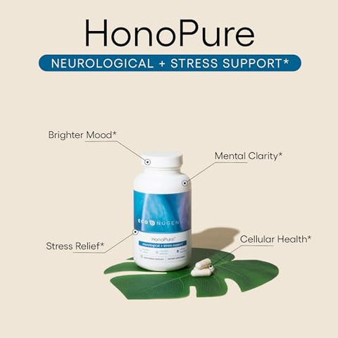HonoPure Extrato de Casca de Magnólia – 98% Honokiol para Função Cerebral, Auxílio ao Sono e Alívio do Estresse | EcoNugenics - EcoNugenics