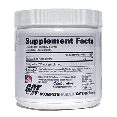GAT SPORT - GAT Sport Beta Alanine – Suplemento 200g: Aumente seu desempenho com a marca líder