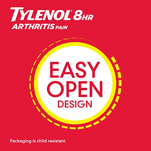 8 Hour Arthritis Pain – Comprimidos com Acetaminofeno para Dores nas Articulações, 100 un - Tylenol