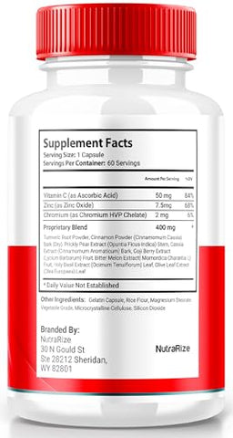 NutraRize - (2 Pacotes) Sweet Relief Suporte de Glicogênio – Limpador de Vasos Sanguíneos Sweet Relief, Cápsulas Sweet Relief, Fórmula Avançada para Bem-Estar Geral, Avaliações SweetRelief (120 Cápsulas)