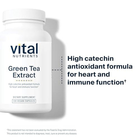 Vital Nutrients - Extrato de Chá Verde Vital Nutrients 550mg | Antioxidante Potente para o Coração | Marca