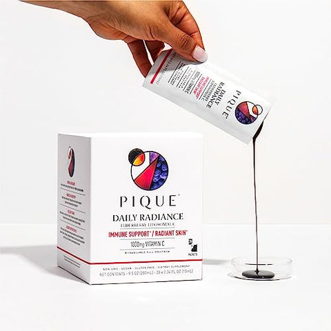 Vitamina C Lipossomal Daily Radiance para Suporte Imunológico – 1.000 mg de Vitamina C - PIQUE