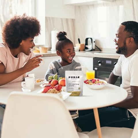 Crisps de Proteína de Ervilha Orgânica, 454g, Isolado de Proteína de Ervilha Orgânica Certificada, Crocante de Proteína Keto, Feito 100% nos EUA, Não-OGM, Sem Glúten, Sem Açúcar, Sem Soja, 18g de Proteína, 7g de - PURIS