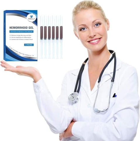 Tratamento de Hemorroidas Supositórios: Fórmula Natural de Extra Máxima Potência – Melhor Cura Rápida para Alívio de Hemorroidas com Coceira e Queimação para Homens - Ariella