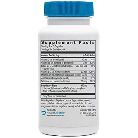 TravaCor – Redutor de Estresse 60 Cápsulas 500mg - NeuroScience