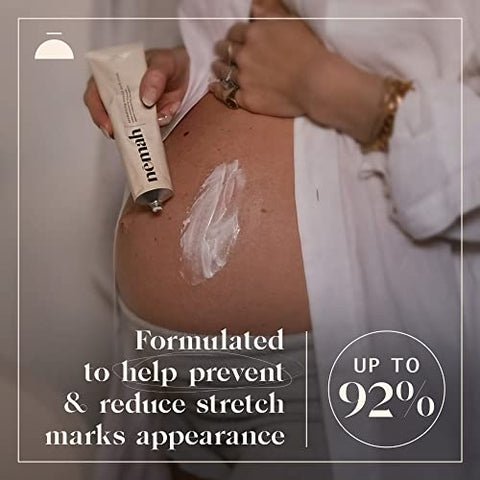 Creme Nemah para Estrias na Gravidez – Hidratante Intenso para Barriga de Gestante – Creme para Estrias Pós-Parto – Creme Vegano com Vanistryl, Manteiga de Karité e Macadâmia – 100g