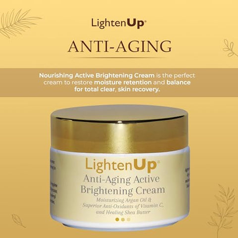OMIC Lighten-Up - Creme Clareador e Anti-idade LightenUp – 100ml – Óleo de Argan e Manteiga de Karité