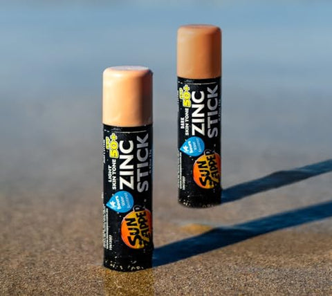 Beauty Pack – Pele Clara, Pele Escura, Rosa (3 Pacotes) – Protetor Solar em Bastão com Óxido de Zinco SPF 50 - Sun Zapper