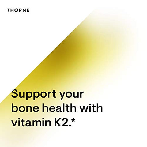 Vitamina K2 Líquida (1 mg por Gota) – Suplemento Concentrado de Vitamina K2 para Suporte Cardíaco e Ósseo – 30 ml - THORNE