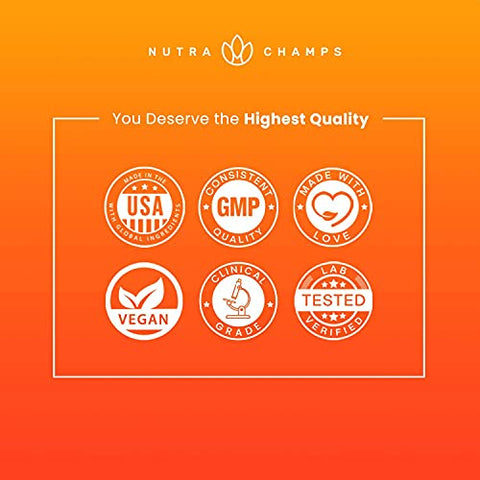 NutraChamps - Suplemento Premium de L-Arginina | Suplemento de Óxido Nítrico 5 em 1 | Pó de L-Arginina