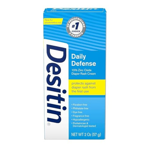 Comfort Axis - Desitin Creme para Assaduras Diárias com Óxido de Zinco 118 ml e 59 ml – Kit Promocional