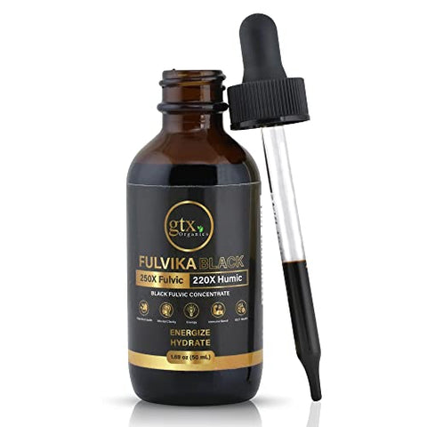 Fulvika - Gotas de Minerais Traços (200 Porções)(Sem Sabor) – 74 Minerais Traços de Humo Puro – Marca: Pure Humic