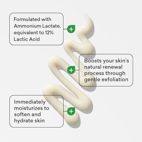 Loção Hidratante Diária para Pele Seca – Frascos de 7,9 oz (Pacote Duplo) – Esfoliante-Loção Corporal 2 em 1 com 12% de Ácido Lático, Recomendado por Dermatologistas (Embalagem Pode Variar) - AmLactin