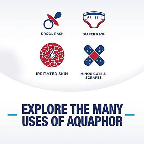 Pomada Cicatrizante Avançada para Pele Ressecada, Irritada e Assaduras de Bebê, 14g - Aquaphor