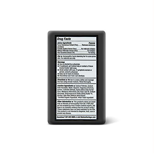Sabonete Facial e Corporal SheaMoisture para Pele Oleosa e Propensa a Acne African Black Soap Livre de Parabenos 100g 4 Unidades, limpador facial