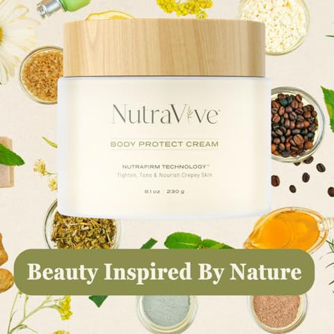 Creme NutraVive Body Protect – Hidratante Anti-Envelhecimento para Pele Flácida, 240g – Firmeza e Tonificação