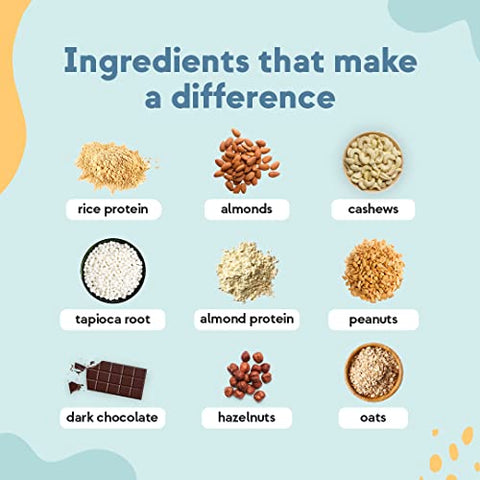 Barras de Proteína Infantil Peanut Butter Chocolate Chip, Sem Glúten, 100 Calorias, Mini Barras com Alto Teor de Proteína, Nutrição Vegana, Proteína à Base de Plantas Livre de Laticínios, Kosher, Baixo - Zing
